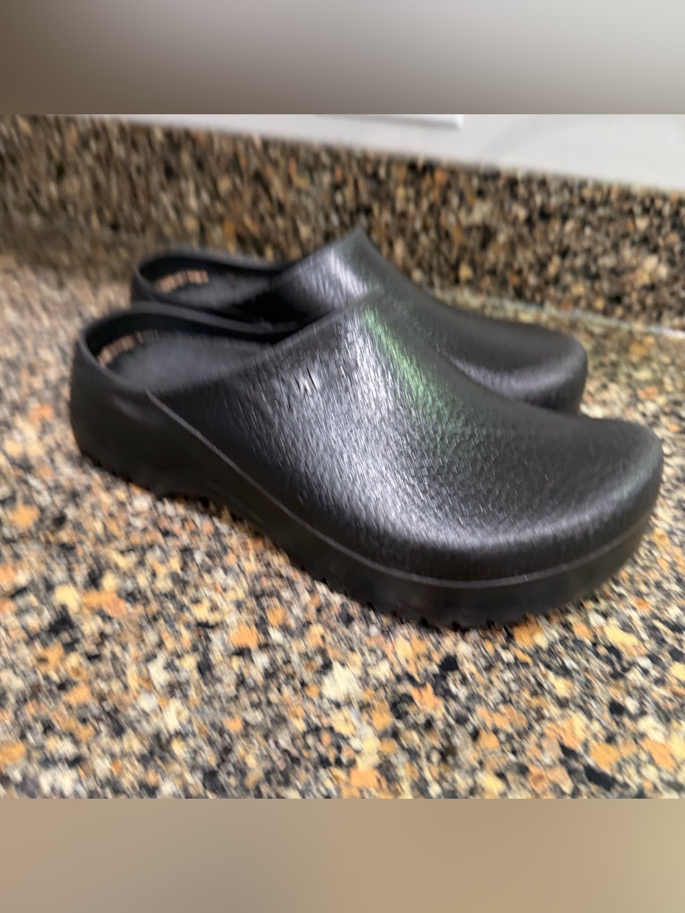 Black Birkenstocks ladies size 8 Slip-On Clog Shoes
